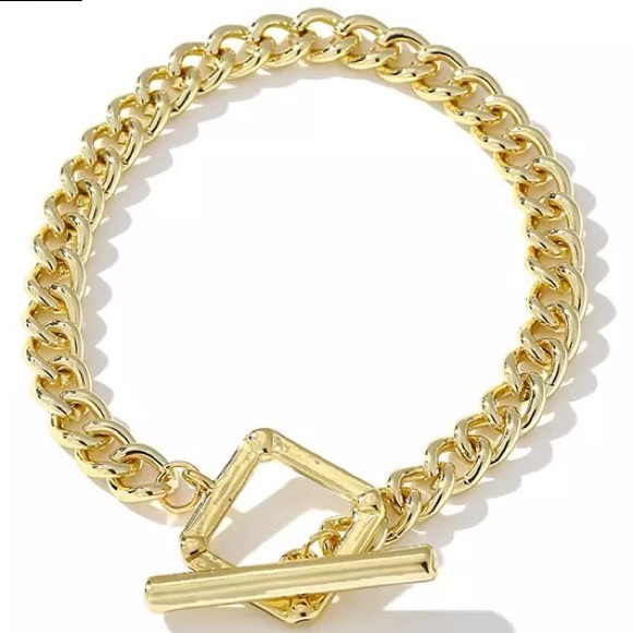 Jewelry - Geometric 14 kt gold Toggle Bracelet